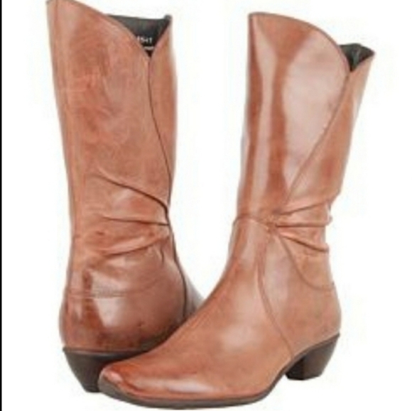 SOLD: fidji g547 Leather chocolate boot - Picture 1 of 10